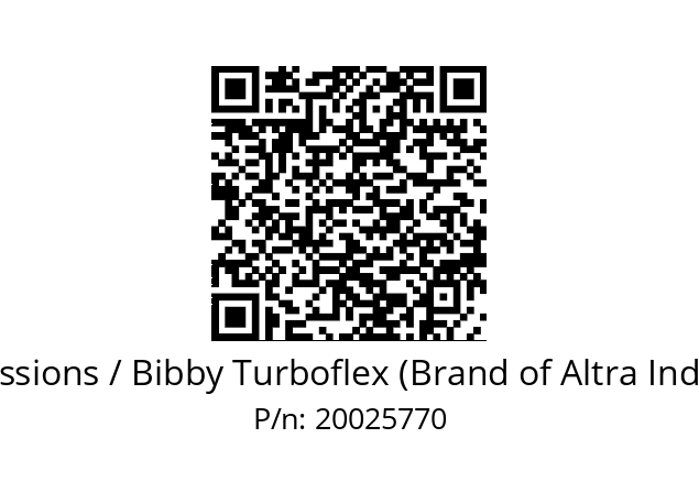   Bibby Transmissions / Bibby Turboflex (Brand of Altra Industrial Motion) 20025770