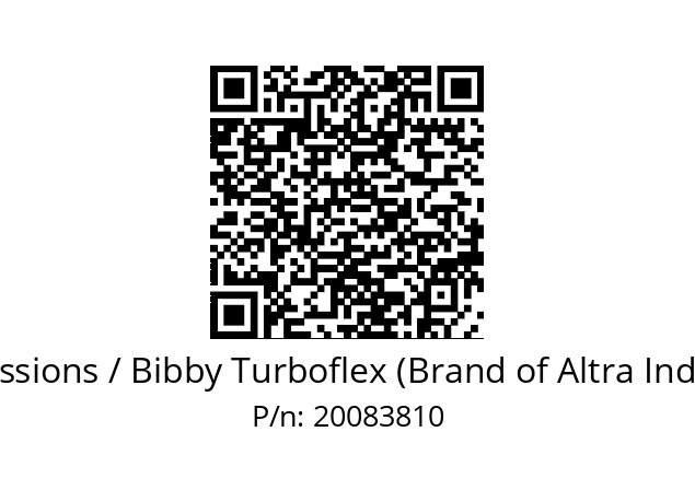   Bibby Transmissions / Bibby Turboflex (Brand of Altra Industrial Motion) 20083810