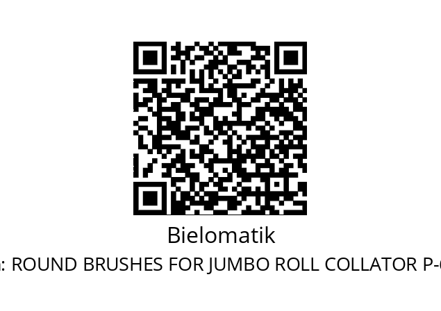   Bielomatik ROUND BRUSHES FOR JUMBO ROLL COLLATOR P-668