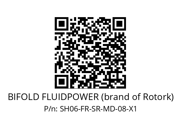   BIFOLD FLUIDPOWER (brand of Rotork) SH06-FR-SR-MD-08-X1