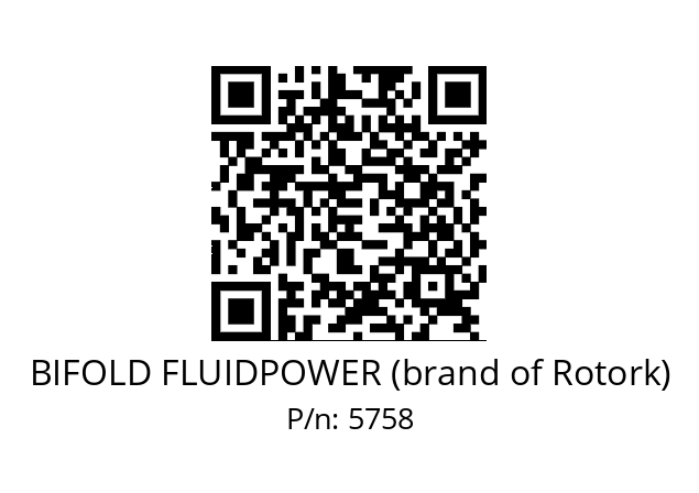   BIFOLD FLUIDPOWER (brand of Rotork) 5758