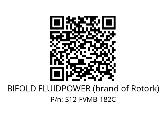   BIFOLD FLUIDPOWER (brand of Rotork) S12-FVMB-182C