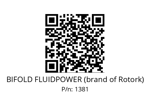   BIFOLD FLUIDPOWER (brand of Rotork) 1381