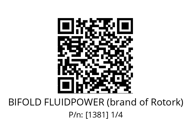   BIFOLD FLUIDPOWER (brand of Rotork) [1381] 1/4