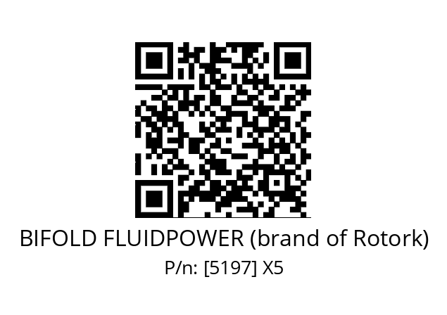   BIFOLD FLUIDPOWER (brand of Rotork) [5197] X5