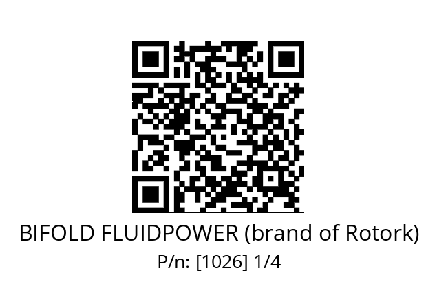   BIFOLD FLUIDPOWER (brand of Rotork) [1026] 1/4