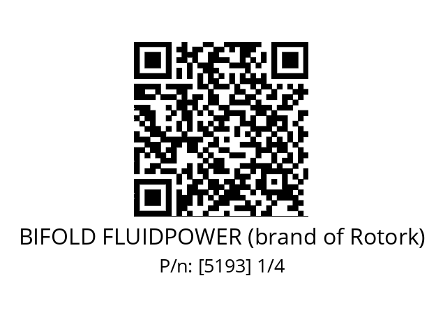   BIFOLD FLUIDPOWER (brand of Rotork) [5193] 1/4