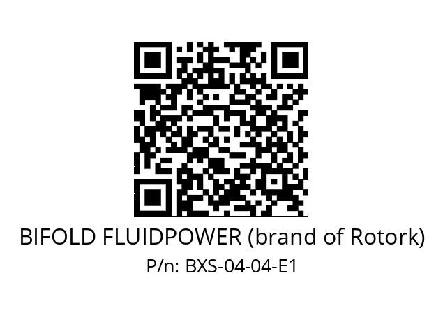   BIFOLD FLUIDPOWER (brand of Rotork) BXS-04-04-E1