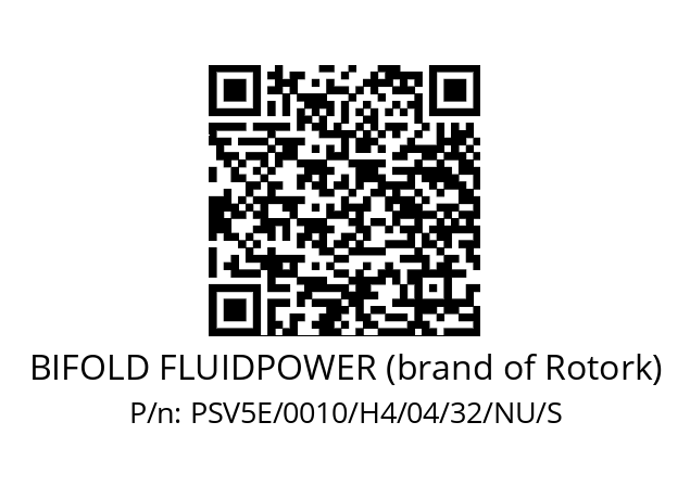   BIFOLD FLUIDPOWER (brand of Rotork) PSV5E/0010/H4/04/32/NU/S