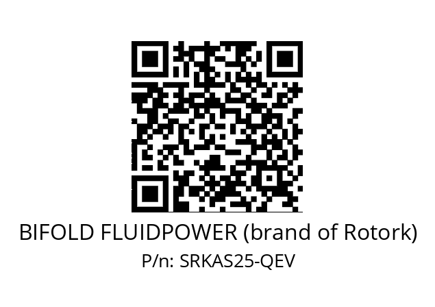   BIFOLD FLUIDPOWER (brand of Rotork) SRKAS25-QEV