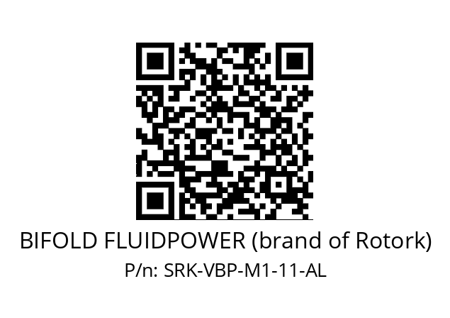   BIFOLD FLUIDPOWER (brand of Rotork) SRK-VBP-M1-11-AL