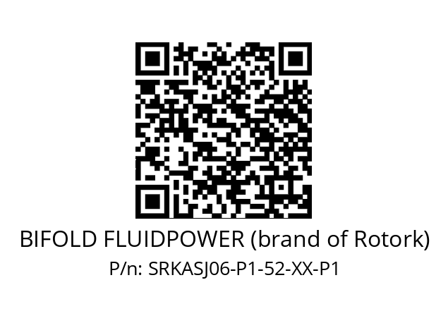   BIFOLD FLUIDPOWER (brand of Rotork) SRKASJ06-P1-52-XX-P1