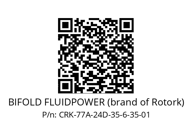   BIFOLD FLUIDPOWER (brand of Rotork) CRK-77A-24D-35-6-35-01