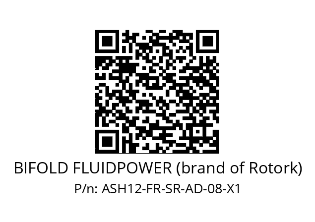   BIFOLD FLUIDPOWER (brand of Rotork) ASH12-FR-SR-AD-08-X1