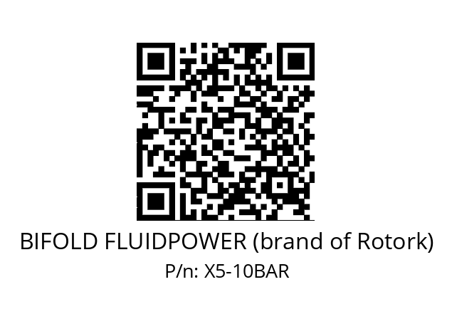   BIFOLD FLUIDPOWER (brand of Rotork) X5-10BAR