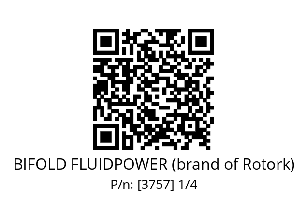   BIFOLD FLUIDPOWER (brand of Rotork) [3757] 1/4