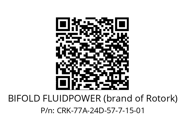   BIFOLD FLUIDPOWER (brand of Rotork) CRK-77A-24D-57-7-15-01