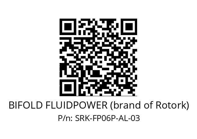   BIFOLD FLUIDPOWER (brand of Rotork) SRK-FP06P-AL-03