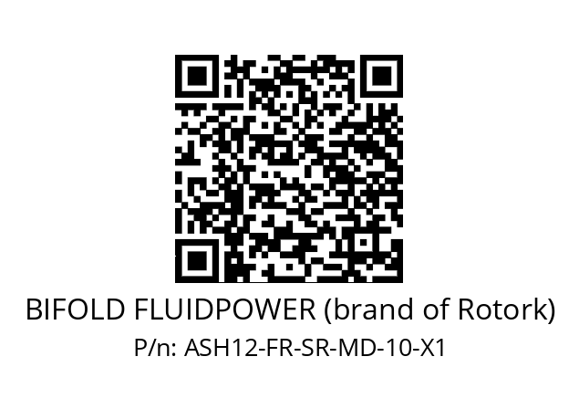   BIFOLD FLUIDPOWER (brand of Rotork) ASH12-FR-SR-MD-10-X1