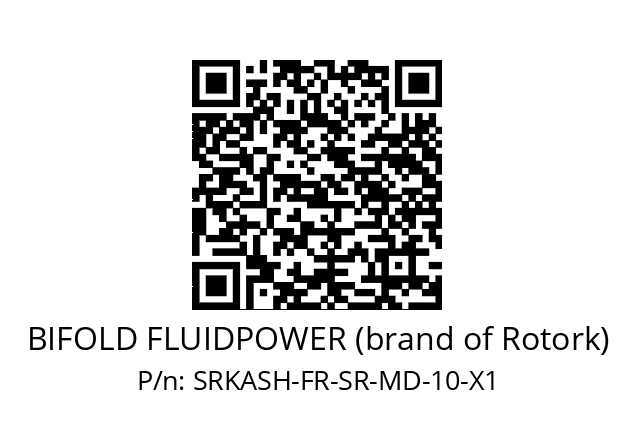   BIFOLD FLUIDPOWER (brand of Rotork) SRKASH-FR-SR-MD-10-X1