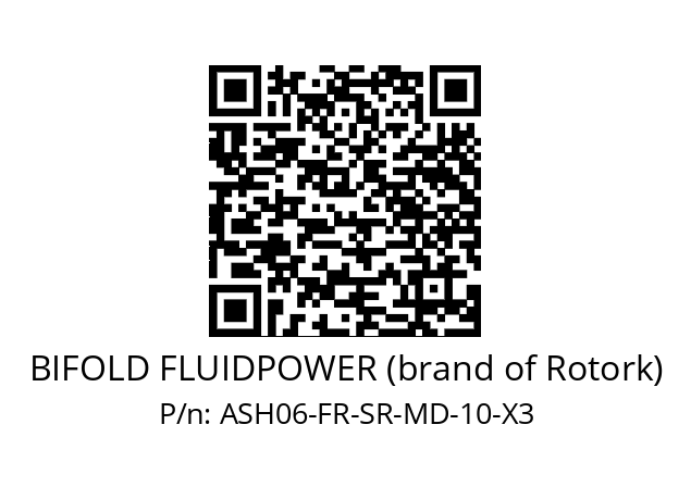   BIFOLD FLUIDPOWER (brand of Rotork) ASH06-FR-SR-MD-10-X3