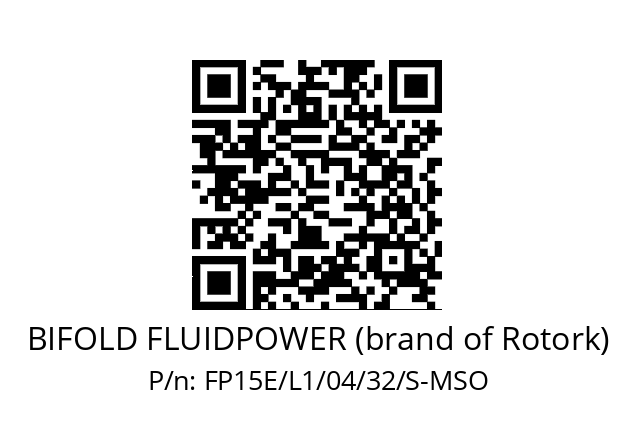   BIFOLD FLUIDPOWER (brand of Rotork) FP15E/L1/04/32/S-MSO