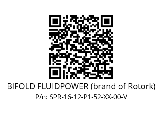   BIFOLD FLUIDPOWER (brand of Rotork) SPR-16-12-P1-52-XX-00-V