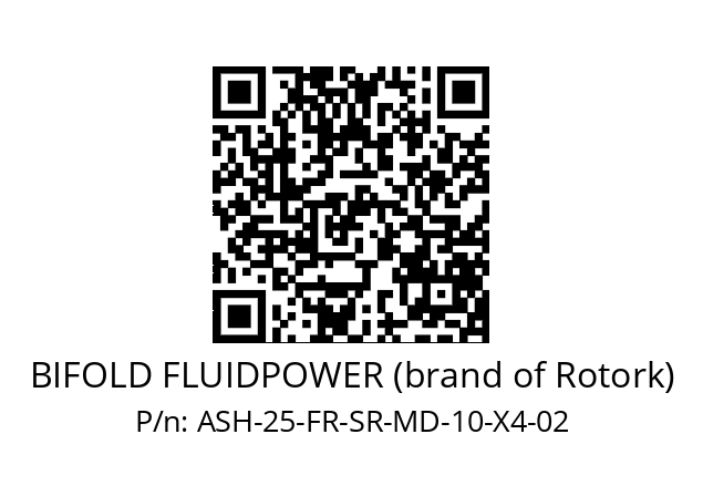   BIFOLD FLUIDPOWER (brand of Rotork) ASH-25-FR-SR-MD-10-X4-02