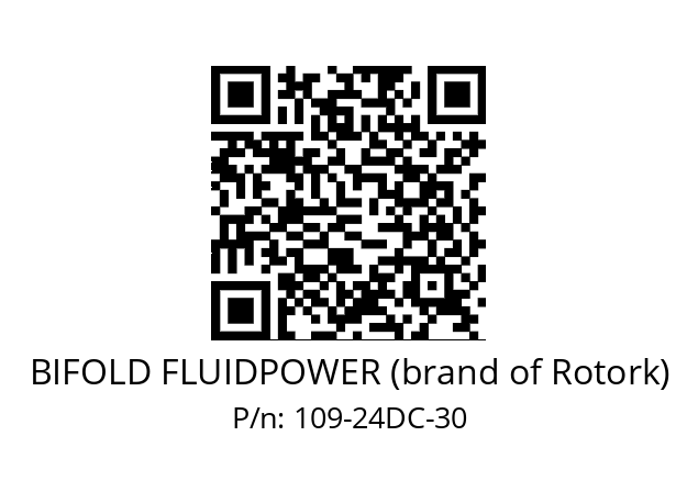   BIFOLD FLUIDPOWER (brand of Rotork) 109-24DC-30