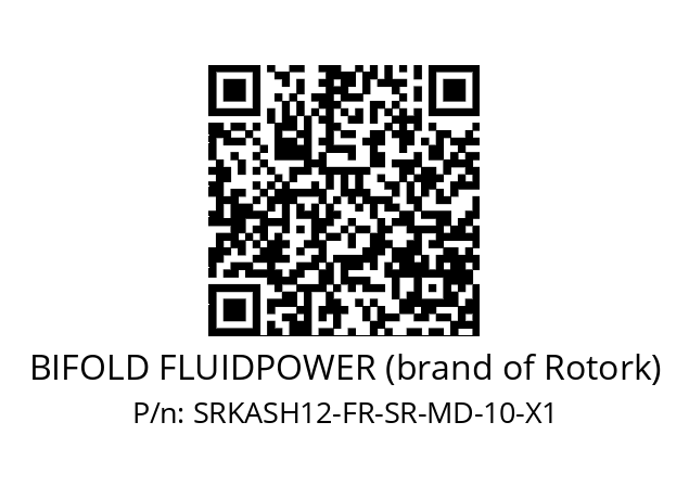   BIFOLD FLUIDPOWER (brand of Rotork) SRKASH12-FR-SR-MD-10-X1