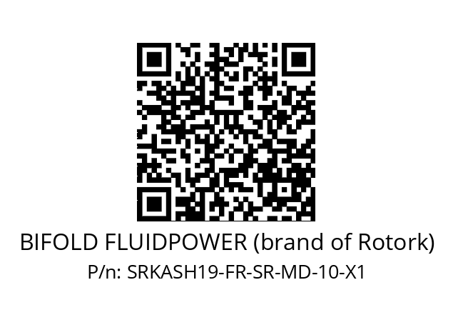   BIFOLD FLUIDPOWER (brand of Rotork) SRKASH19-FR-SR-MD-10-X1