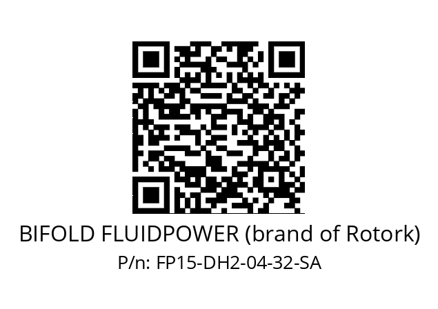   BIFOLD FLUIDPOWER (brand of Rotork) FP15-DH2-04-32-SA