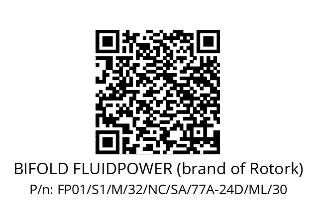   BIFOLD FLUIDPOWER (brand of Rotork) FP01/S1/M/32/NC/SA/77A-24D/ML/30