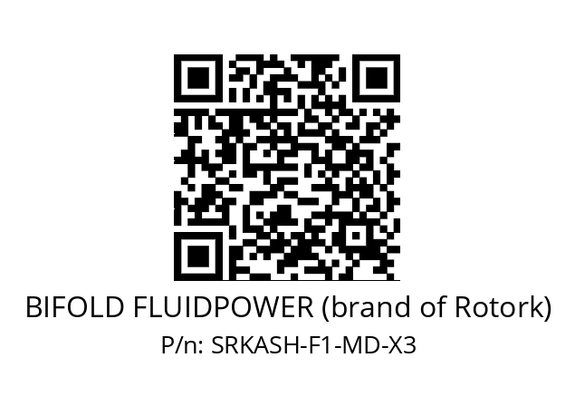   BIFOLD FLUIDPOWER (brand of Rotork) SRKASH-F1-MD-X3