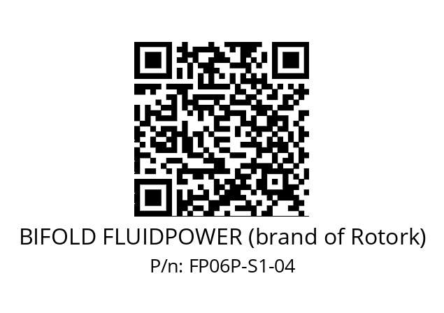   BIFOLD FLUIDPOWER (brand of Rotork) FP06P-S1-04