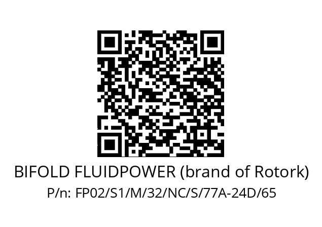   BIFOLD FLUIDPOWER (brand of Rotork) FP02/S1/M/32/NC/S/77A-24D/65