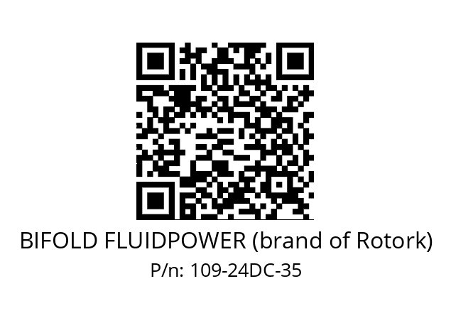   BIFOLD FLUIDPOWER (brand of Rotork) 109-24DC-35