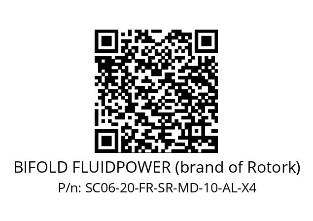   BIFOLD FLUIDPOWER (brand of Rotork) SC06-20-FR-SR-MD-10-AL-X4