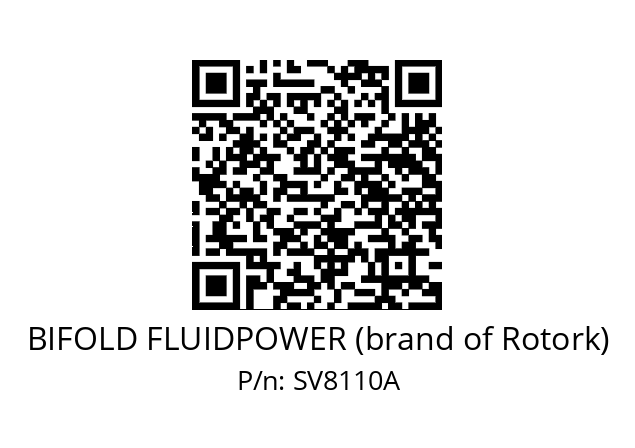  SV8110A/NC/06/S/77I-24D/30 BIFOLD FLUIDPOWER (brand of Rotork) SV8110A