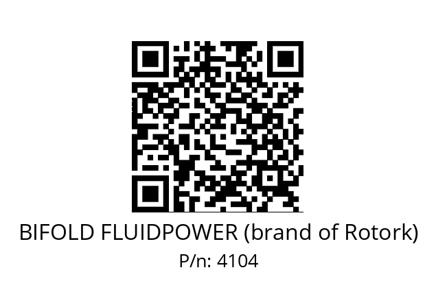   BIFOLD FLUIDPOWER (brand of Rotork) 4104