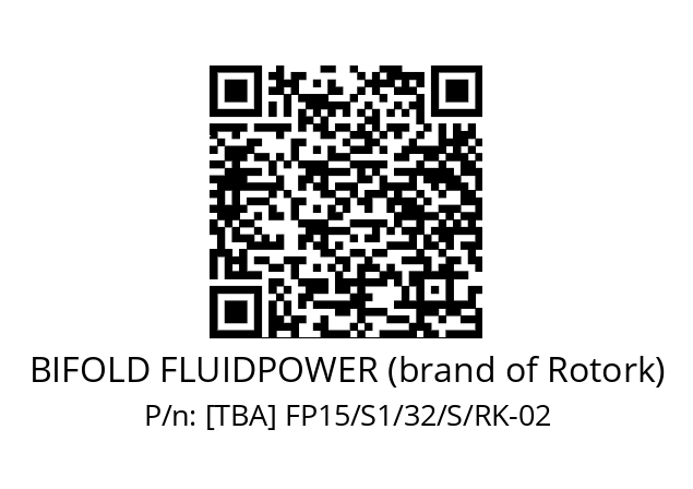   BIFOLD FLUIDPOWER (brand of Rotork) [TBA] FP15/S1/32/S/RK-02