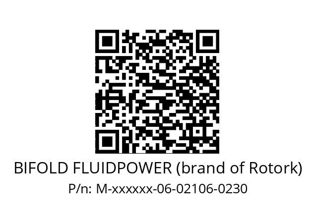   BIFOLD FLUIDPOWER (brand of Rotork) M-xxxxxx-06-02106-0230