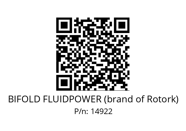   BIFOLD FLUIDPOWER (brand of Rotork) 14922