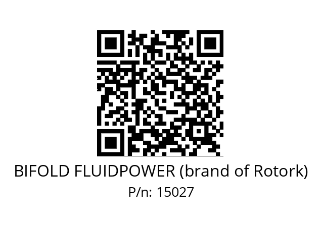   BIFOLD FLUIDPOWER (brand of Rotork) 15027