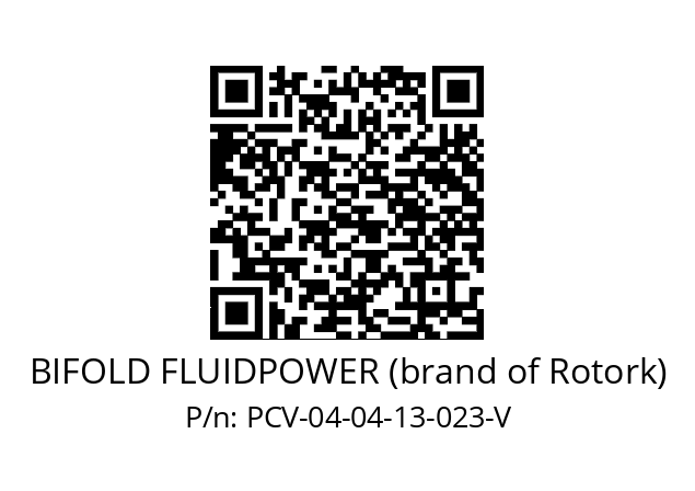   BIFOLD FLUIDPOWER (brand of Rotork) PCV-04-04-13-023-V