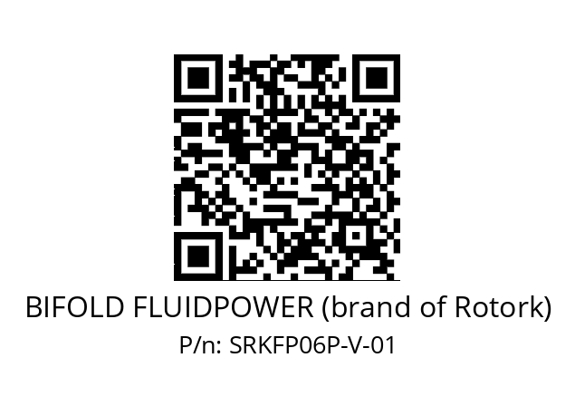   BIFOLD FLUIDPOWER (brand of Rotork) SRKFP06P-V-01