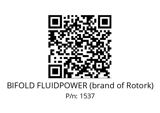   BIFOLD FLUIDPOWER (brand of Rotork) 1537