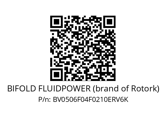   BIFOLD FLUIDPOWER (brand of Rotork) BV0506F04F0210ERV6K