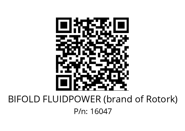   BIFOLD FLUIDPOWER (brand of Rotork) 16047