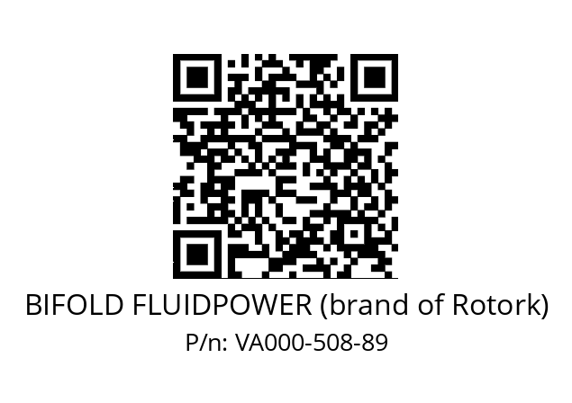   BIFOLD FLUIDPOWER (brand of Rotork) VA000-508-89